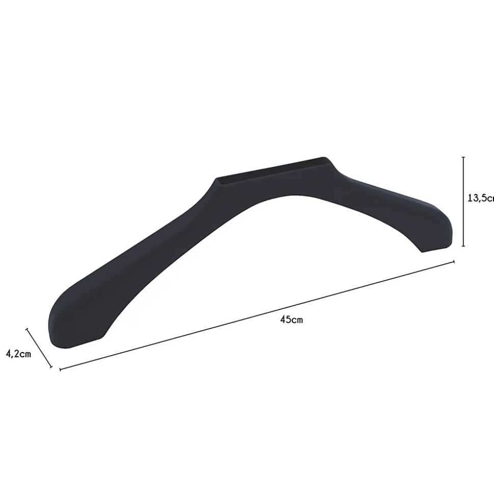 Coque pour cintres en plastique noir
