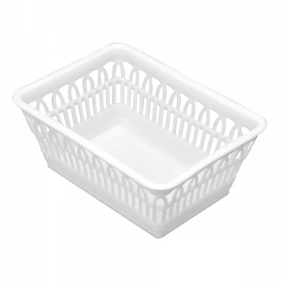 Corbeille à pain en plastique blanche