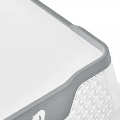 Corbeille de rangement antidérapante A5 pour bureau et école - Gris