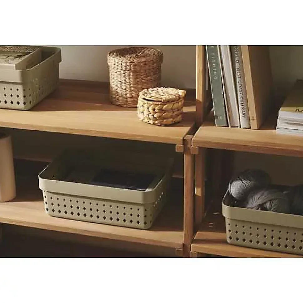 Corbeille de rangement élégante pour salle de bain M - Noir
