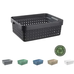 Corbeille de rangement élégante pour salle de bain M - Noir