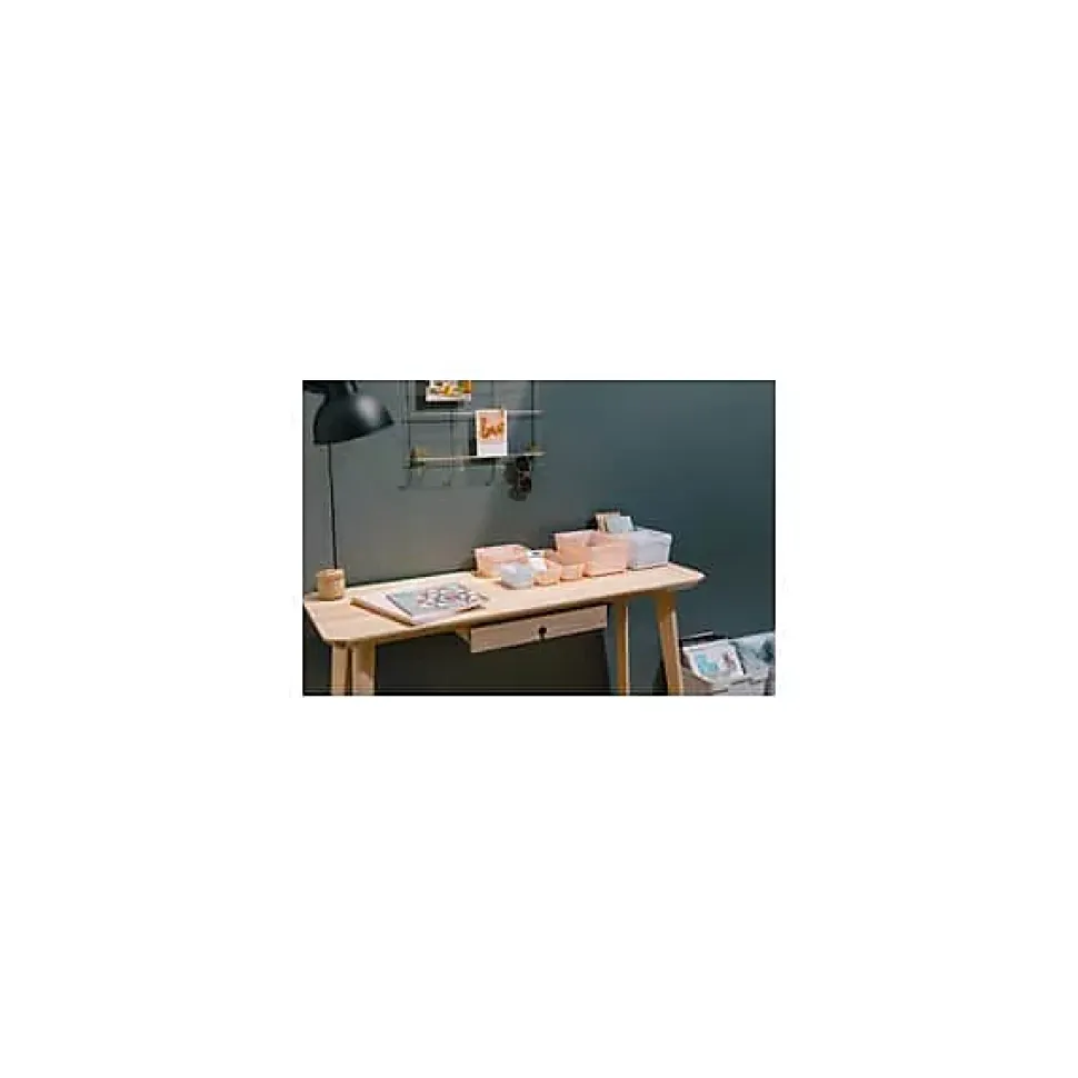 Corbeille design pour bureau ou salle de bain XL - Beige
