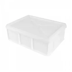 Couvercle pour caisse pleine 400 x 300 x 30 mm - blanc