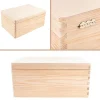Creative Deco Boite de Rangement en Bois 30 x 20 x 14 cm (+/- 1 cm) - Non Peint - Boîte à Souvenirs - Brut et Non Poncé