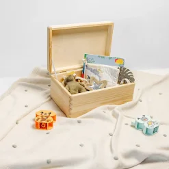 Creative Deco Boite de Rangement en Bois 30 x 20 x 14 cm (+/- 1 cm) - Non Peint - Boîte à Souvenirs - Brut et Non Poncé