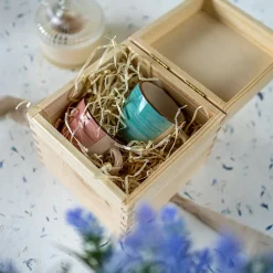 Creative Deco Boite Rangement Carré en Bois 16 x 16 x 16 cm (+/- 1 cm) - Organiseur Bureau Boîte à Bijoux, Coffre, Malle, Caisse
