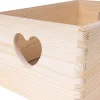 Creative Deco Caisse Bois Rangement Non Peint 30 x 20 x 14 cm (+/- 1cm) - Boîte Rangement Bois Cuisine - Caisse Rangement Bureau
