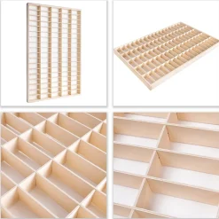 Creative Deco Etagere Murale en Bois pour 90 Voitures de Collection - Compartiments Ajustables, Vitrine Verticale 79x50x4,5 cm