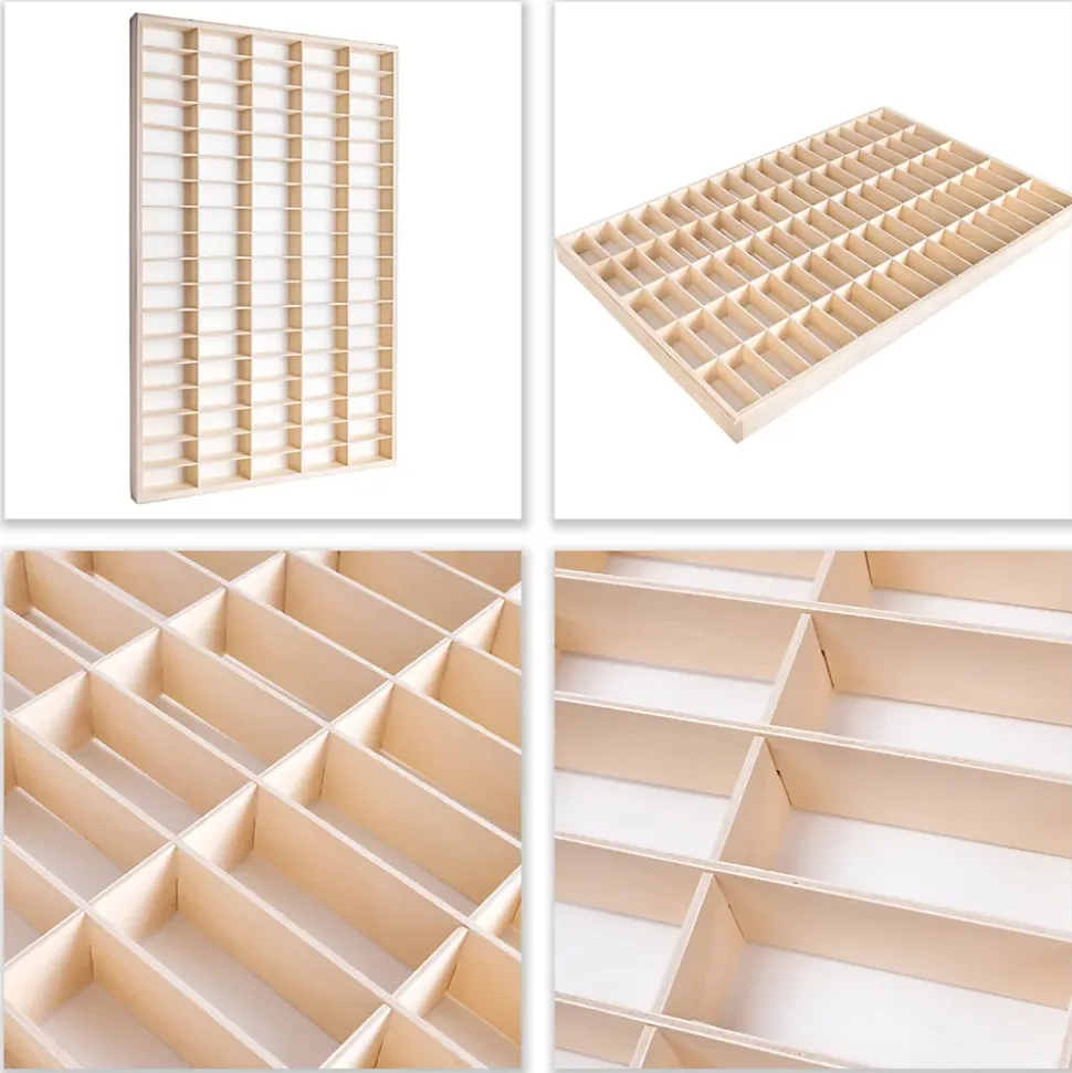 Creative Deco Etagere Murale en Bois pour 90 Voitures de Collection - Compartiments Ajustables, Vitrine Verticale 79x50x4,5 cm