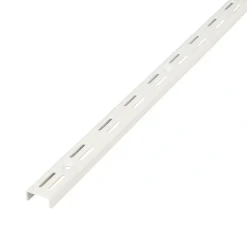 Crémaillère Twinny double perforation 200 cm blanc Form