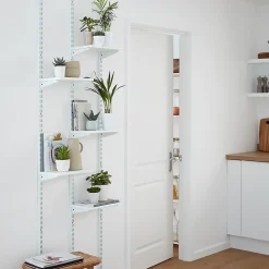 Crémaillère Twinny double perforation 200 cm blanc Form