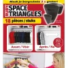 Crochets de connexion plastique noir pour cintre, 18 pièces