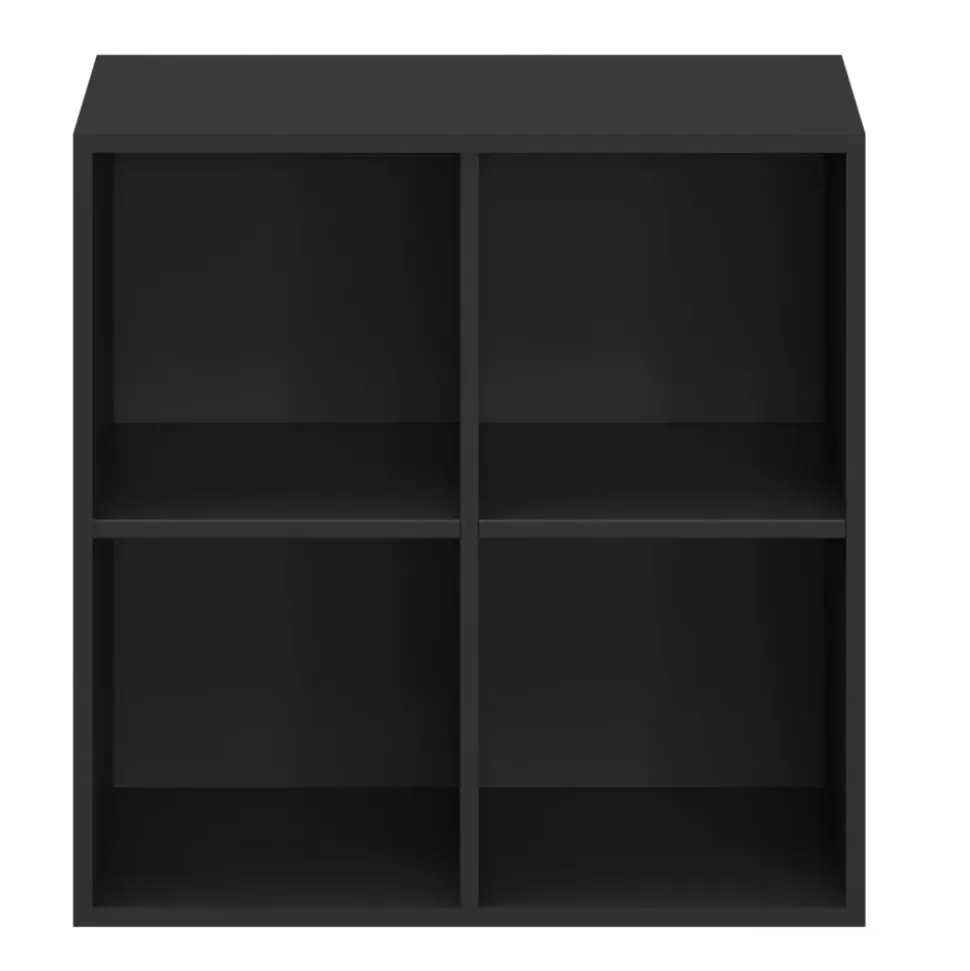 Croisillon pour étagère noir GoodHome Atomia H. 71,4 x L. 71,4 x P.33,2 cm