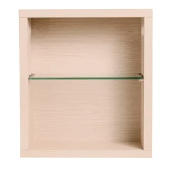 Cube de rangement modulaire étagère caisson murale bois 45 x 40 x 18 cm chêne CEDAM