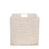 Cube rangement pliable en papier blanc 31x31x31cm