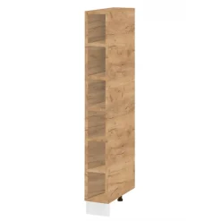 Cuisineandcie - Colonne de cuisine étagère ouverte Bellissi Chene L 20 cm
