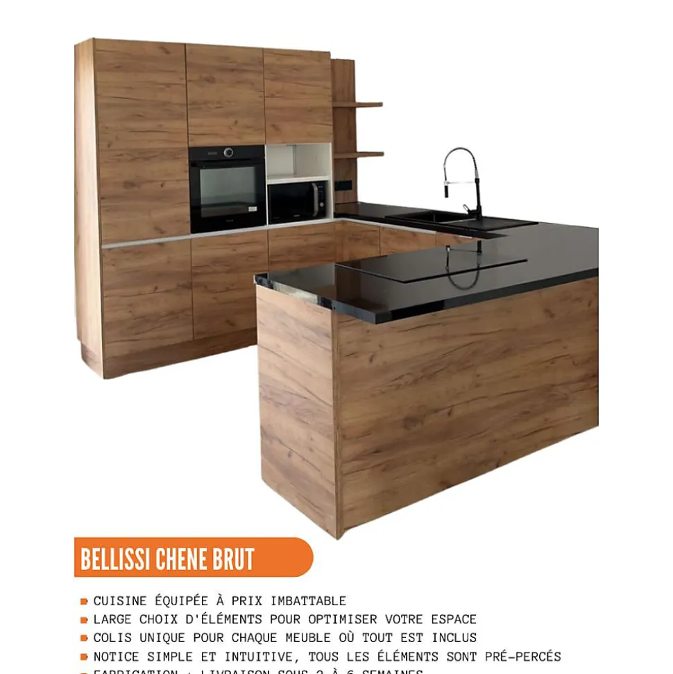 Cuisineandcie - Range bouteille Bellissi Chene L 20 cm