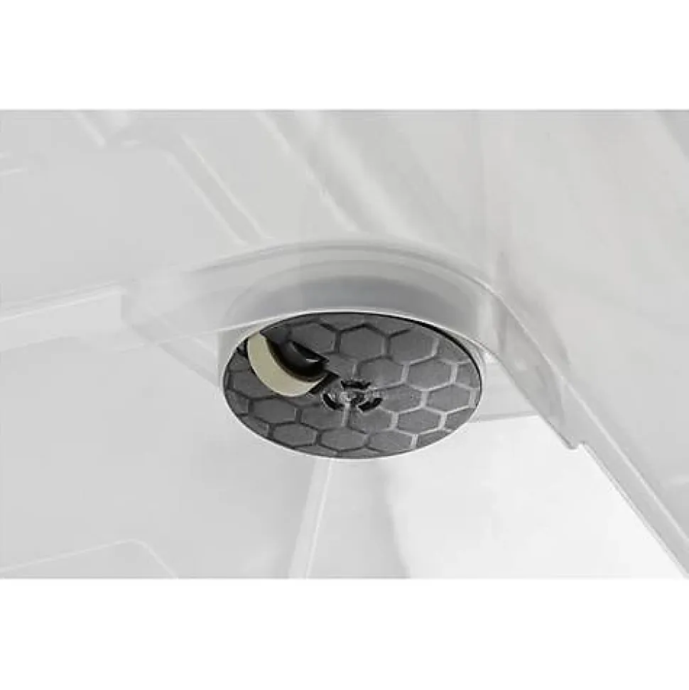 Curver HANDY boîte de rangement empilable 115 L transparent-argent 800 x 500 x 687 mm avec roulettes et couvercle