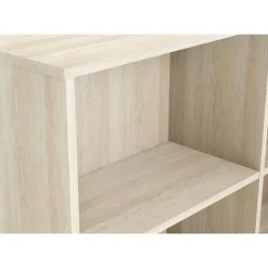 DEMEYERE Bureau d'angle contemporain décor chene Shannon - L 112 cm - NAGANO
