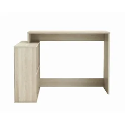 DEMEYERE Bureau d'angle contemporain décor chene Shannon - L 112 cm - NAGANO