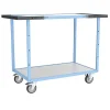 Desserte de bureau double poignée silencieux - 2 plateaux 1000x600mm - Charge max 250kg - 880702521