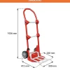 Diable - Bavette fixe + repliable - 2 barres de maintien - 180kg - 810010388/BM
