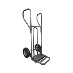 Diable - Pelle fixe 348x405mm - charge 250kg - Roues pneumatiques - DVPF1-RG-BR