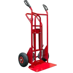 Diable 3 positions acier - Charge max 250kg / 350kg - Roues gonflables - 810006146