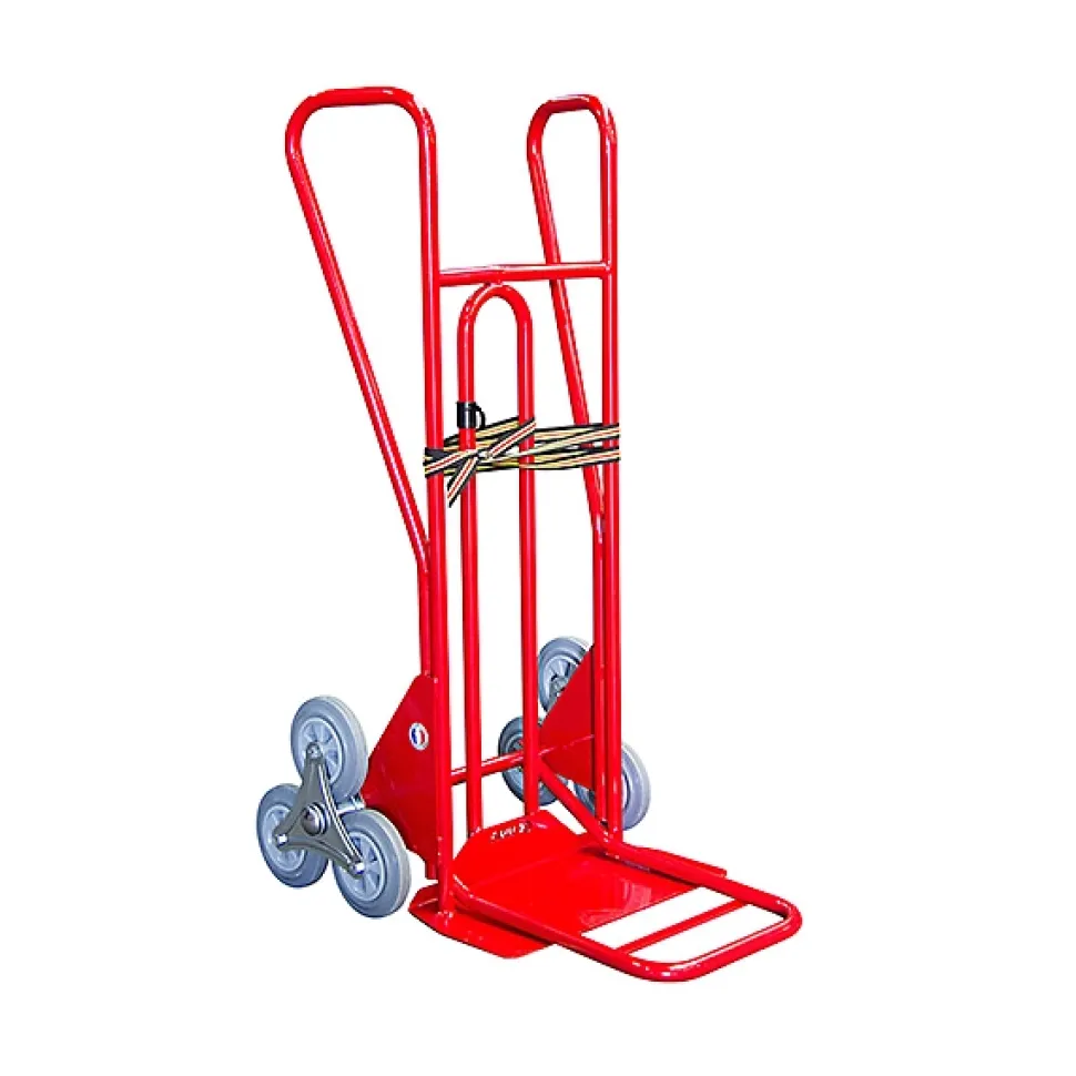Diable 3 roues pliant charge 250kg - Roues caoutchouc gris non tachant - 810212033