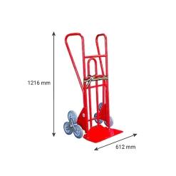 Diable 3 roues pliant charge 250kg - Roues caoutchouc gris non tachant - 810212033