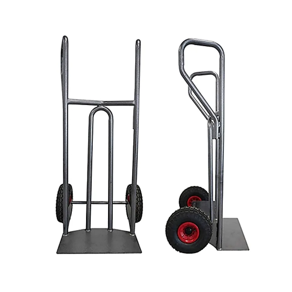 Diable acier charge 400kg - Roues increvables non tachantes silenc. - DVPF400-RINC