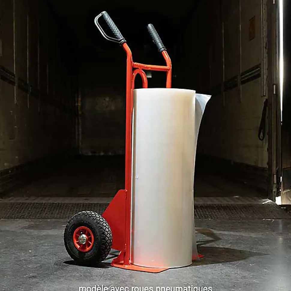 Diable acier charge 250kg - Roues increvables et poignées à gardes - 810200022