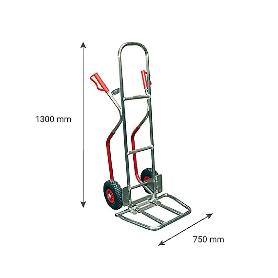 Diable aluminium à pelle rabattable - Charge max 150kg - 815007624