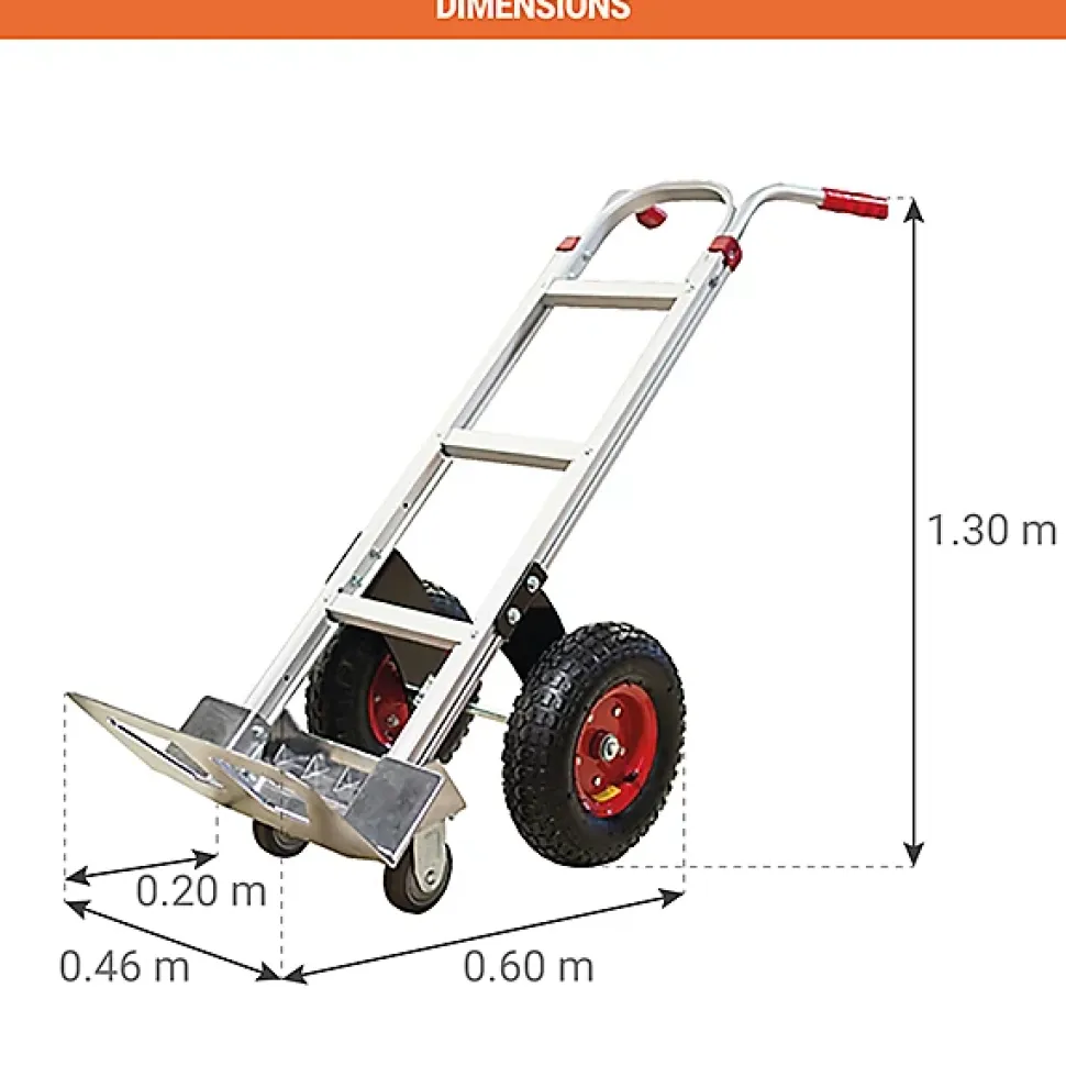 Diable aluminium 250kg - Tout terrain - ST250R