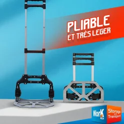 Diable aluminium pliable max 70kg - Work Men