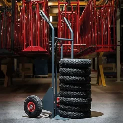 Diable basculement assisté - Roues pneumatiques - Charge max 350kg - 810300121