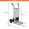 Diable basculement assisté - Roues increvables - Charge max 150kg - 810301122
