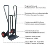 Diable basculement assisté - Roues increvables - Charge max 150kg - 810310122