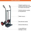 Diable basculement assisté - Roues caoutchouc - Charge max 350kg - 810300120