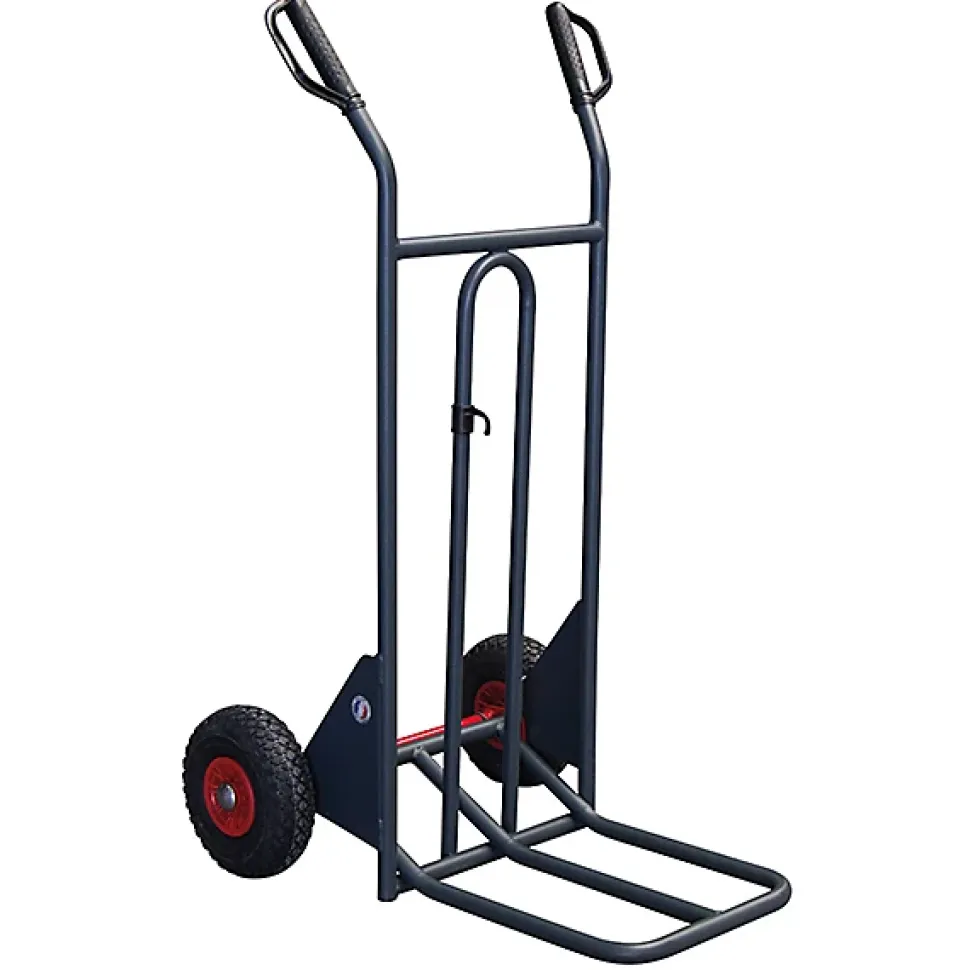 Diable basculement assisté - Roues caoutchouc - Charge max 350kg - 810301120