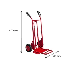 Diable bavette pliante et fixe 250kg - Roues caoutchouc - 810202020