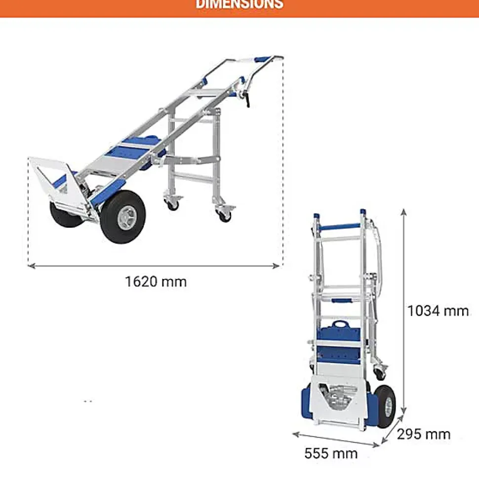 Diable chariot motorisé - Ultra compact - Charge 170kg - LFG170