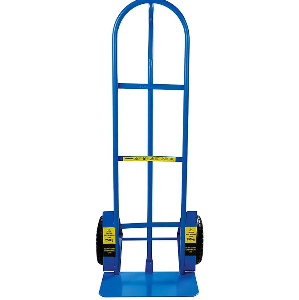 Diable de transport charge 250 kg chariot manutention en acier Silverline 633752
