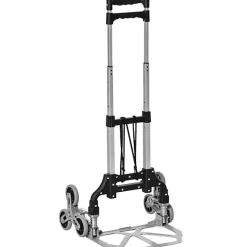 Diable d'escalier en aluminium 2 x 3 roues charge 70 kg
