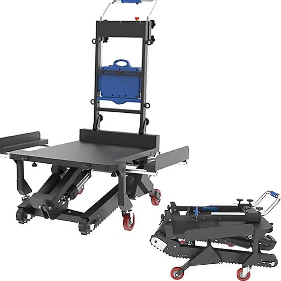 Diable électrique escalier pliable - Grand plateau - Charge 200kg - CT200