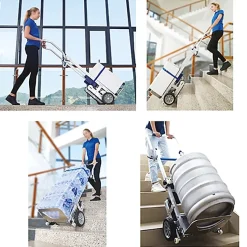 Diable électrique escalier pliable - Pelle 510x220mm - Charge 105kg - DCE105