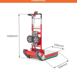 Diable électrique pour escaliers - Stabilisation intégrée - Charge 300kg - DOMSTAB300