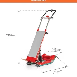 Diable électrique pour escaliers - Charge haute - Charge max 300kg - SKI300