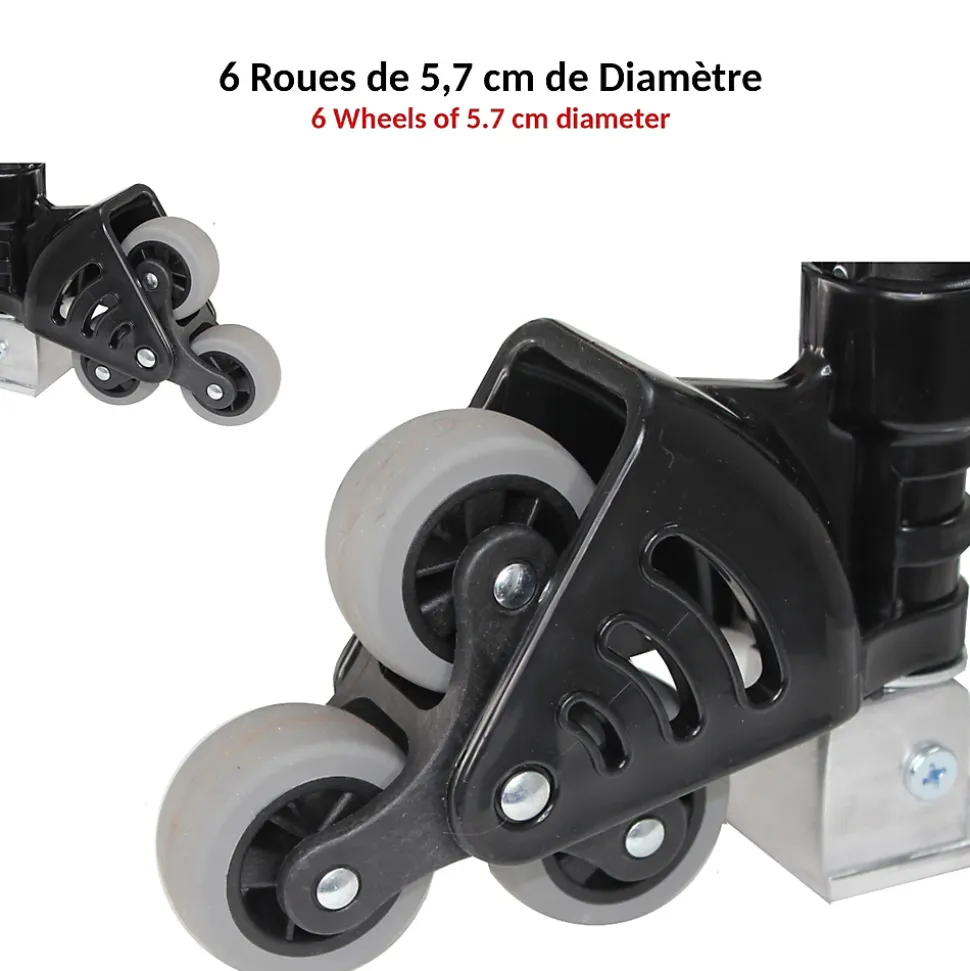 Diable pliable FISHTEC Léger Télescopique - Charge garantie 60 kg