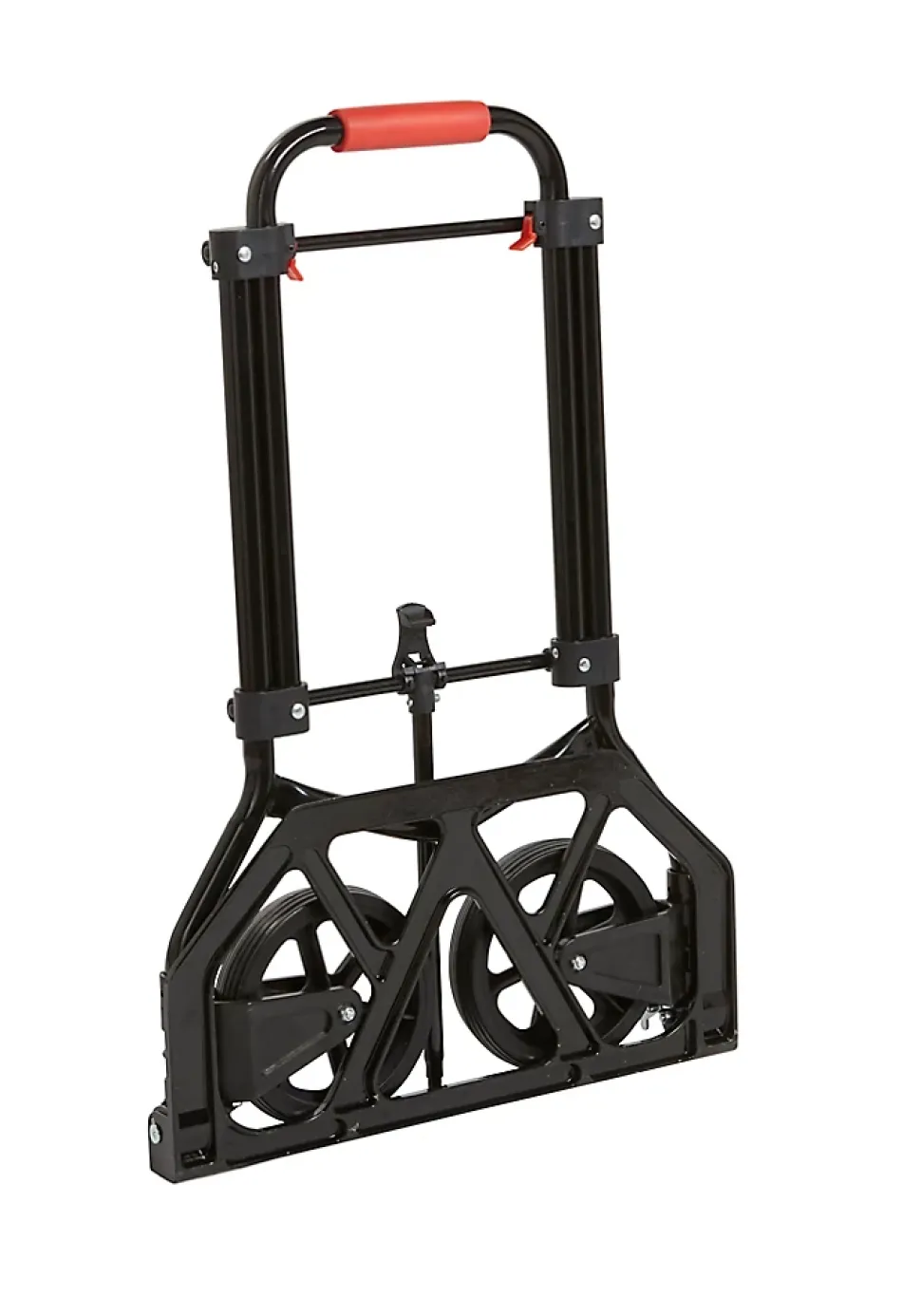 Diable pliant capacité maxi 80 kg en aluminium et acier roues pneumatiques l.41 x P.48 x H. 99 cm
